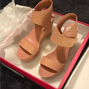 Vince Camuto Blush Wedge Sandals